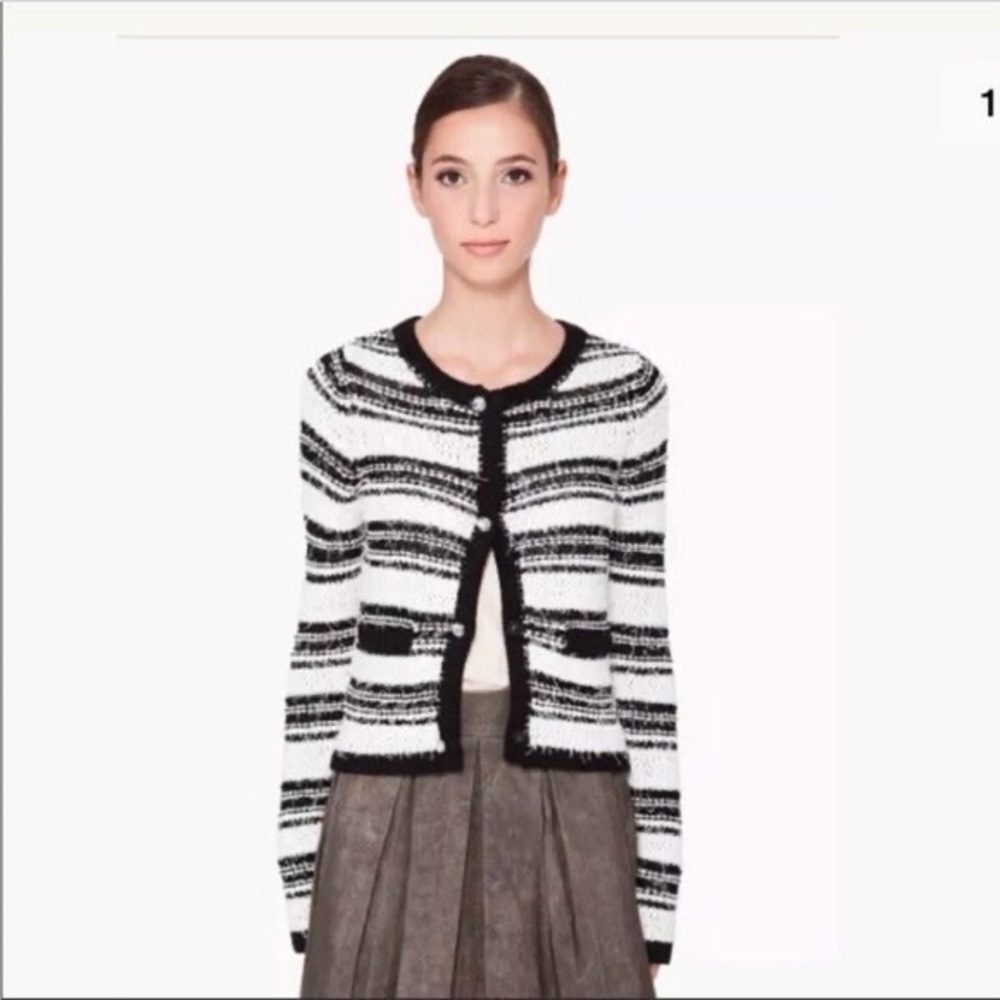 Alice & Olivia black and white cardigan. Size XS